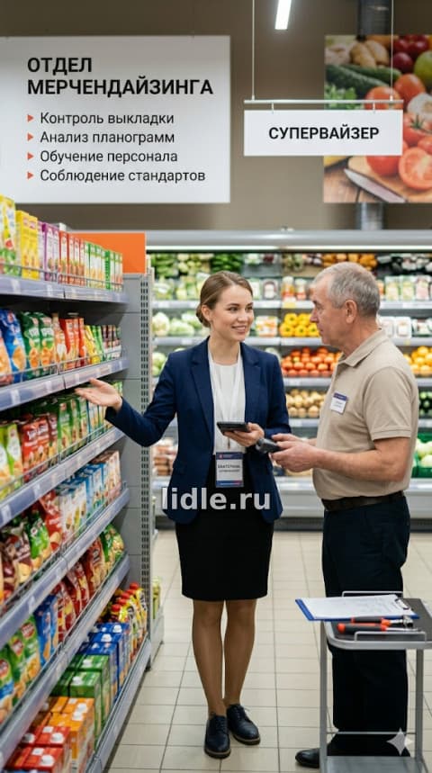 Мерчандайзер, торговый агент, супервайзер