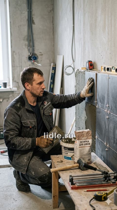 Плиточник в Мариуполе укладка без зазоров!
